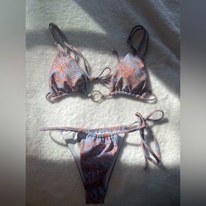NWT Paisley triangle bikini